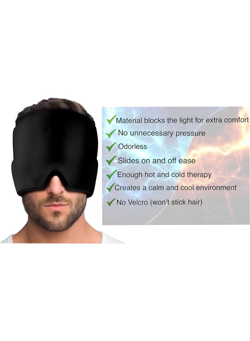 Headache Relief Hat - Innovative cold and hot therapy cap designed to alleviate migraine pain and stress, providing comfort and relaxation for your head. (2 pcs) - Image 3